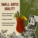 Portland Bloody Mary Mix - Smoky Blend Cocktail Mixer (750ml Bottle) | Vegetarian Worcestershire, Gluten-Free | No Artificial Ingredients | Small