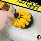 Drill Brush - Bathroom Cleaning Accessories - Shower Cleaner Brush - Scrub Brush - Bath Mat - Bathtub Brush - Sink Brush - Toilet Scrubbing Brush