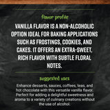 Frontier Co-op Organic Pure Vanilla Flavoring, 4 fl oz - For Baking, Homemade Coffe Syrups, and Beverages