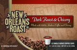 New Orleans Roast Dark Roast & Chicory Single Cups - Pack of 3 - Authentic NOLA Flavor