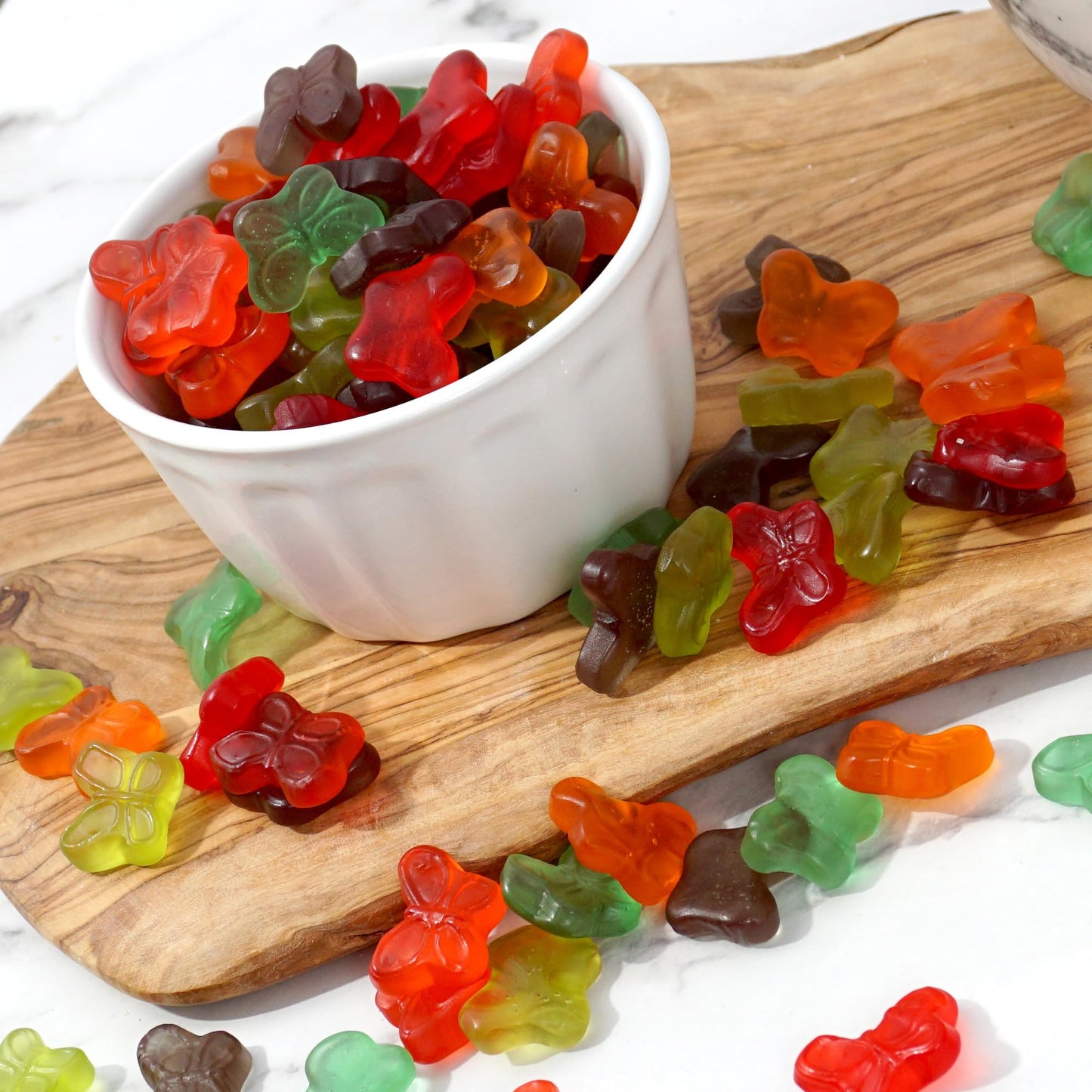 Mini Gummy Butterflies, 1 Pound Bulk Bag, Gummy Candy, The Hampton Candy Company