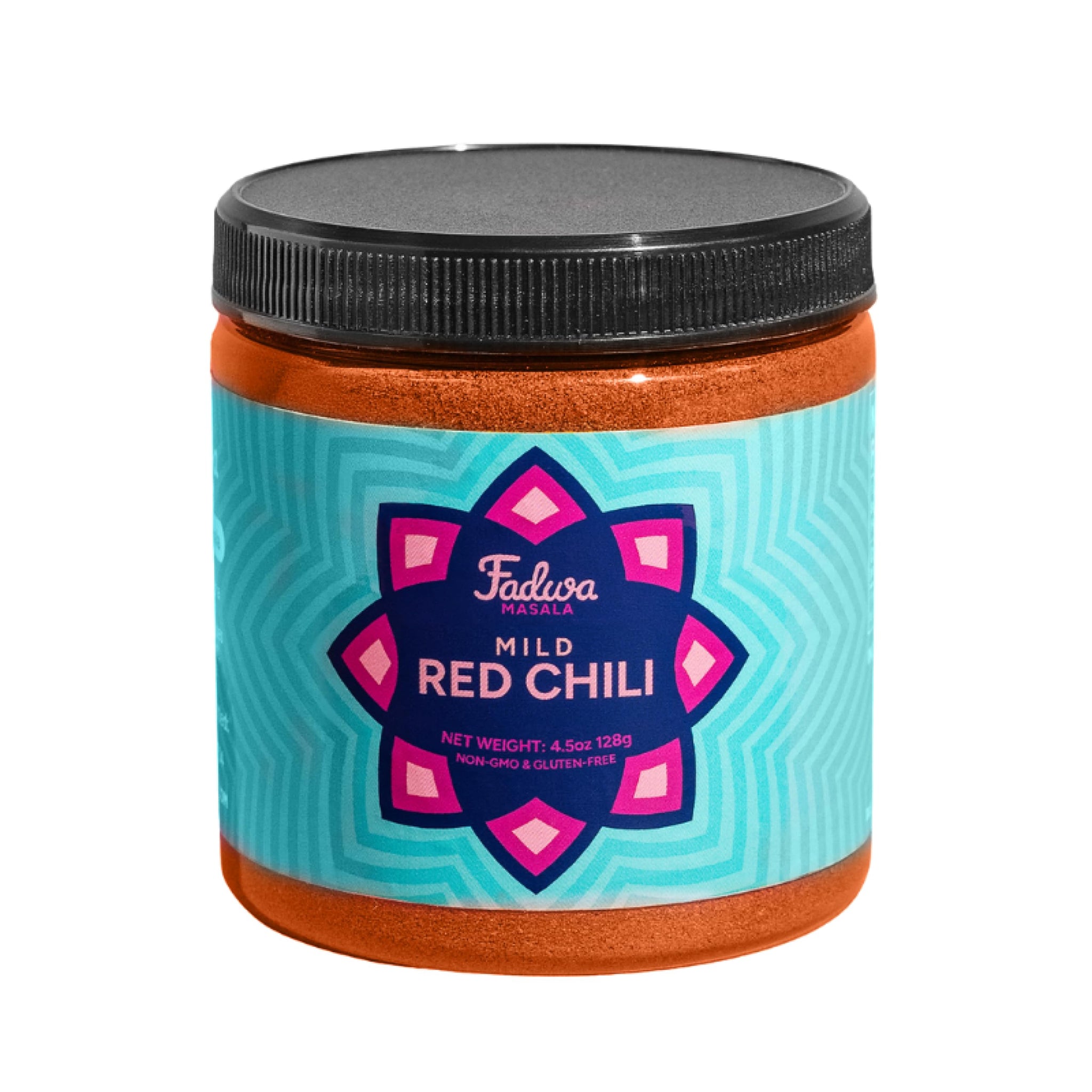 Fadwa Masala Mild Red Chili Powder - 4.5 oz Jar, Salt & Sugar Free, Non-Spicy Authentic Desi Spices for Pakistani & Indian Cooking - No Artificial