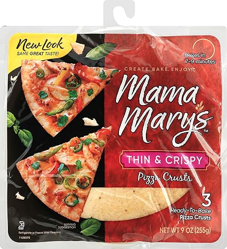 Mama Mary's 7" Thin & Crispy Ready to Bake Pizza Crusts, 3 Count