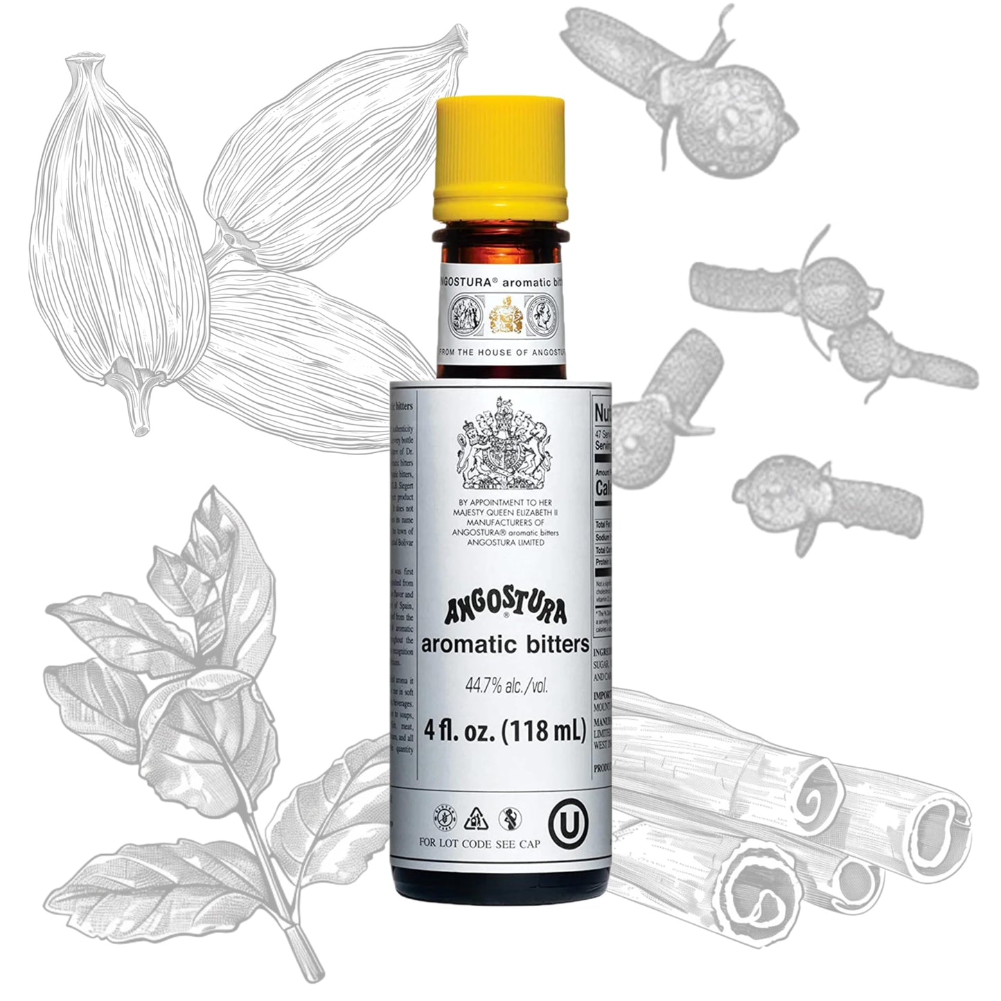 COCKTAILIER Aromatic Cocktail Bitters for Old Fashioned Gift Set | 4 Bottles: Angostura, Peychaud's, Regans' Orange, and Dale DeGroff's Pimento