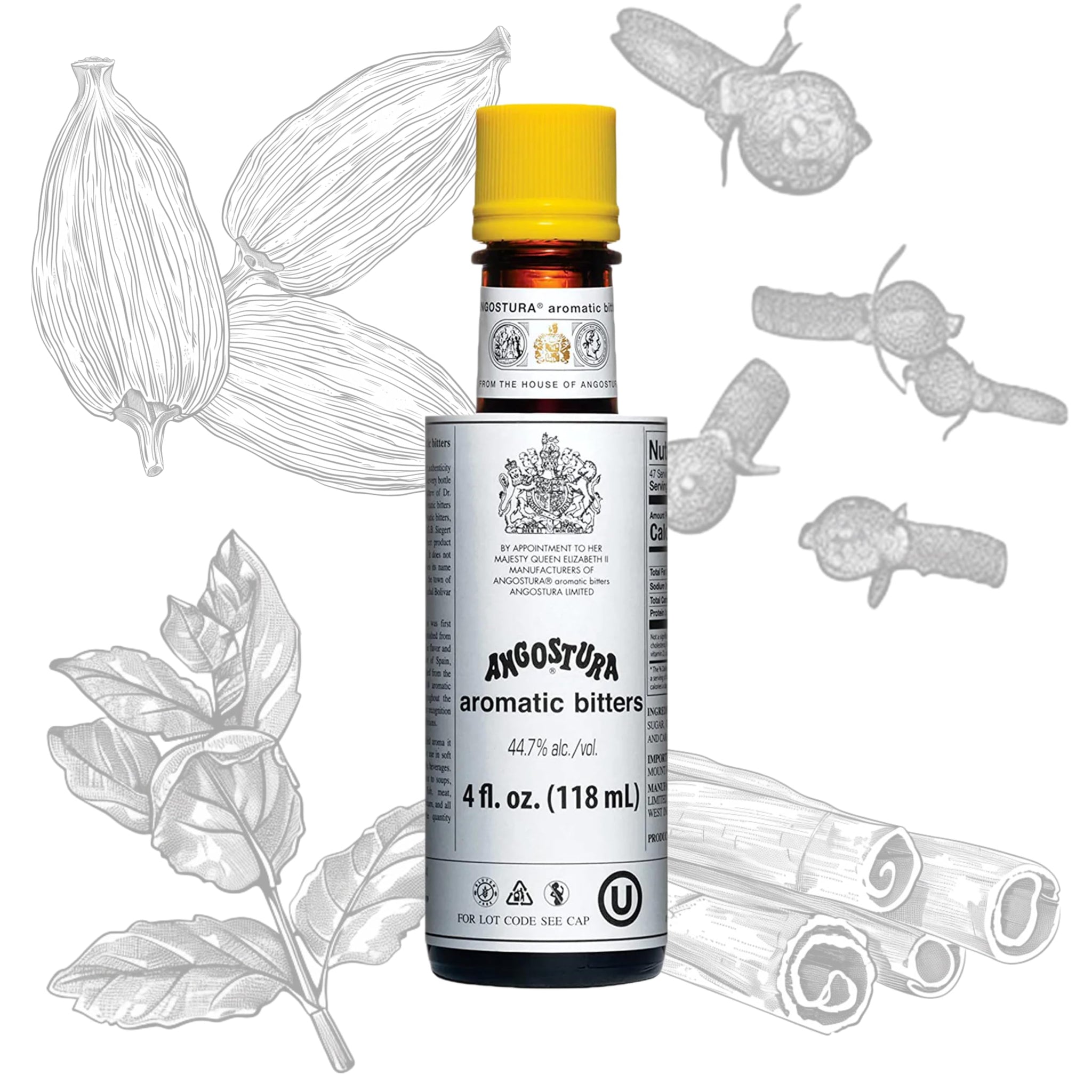 COCKTAILIER Aromatic Cocktail Bitters for Old Fashioned Gift Set | 4 Bottles: Angostura, Peychaud's, Regans' Orange, and Dale DeGroff's Pimento