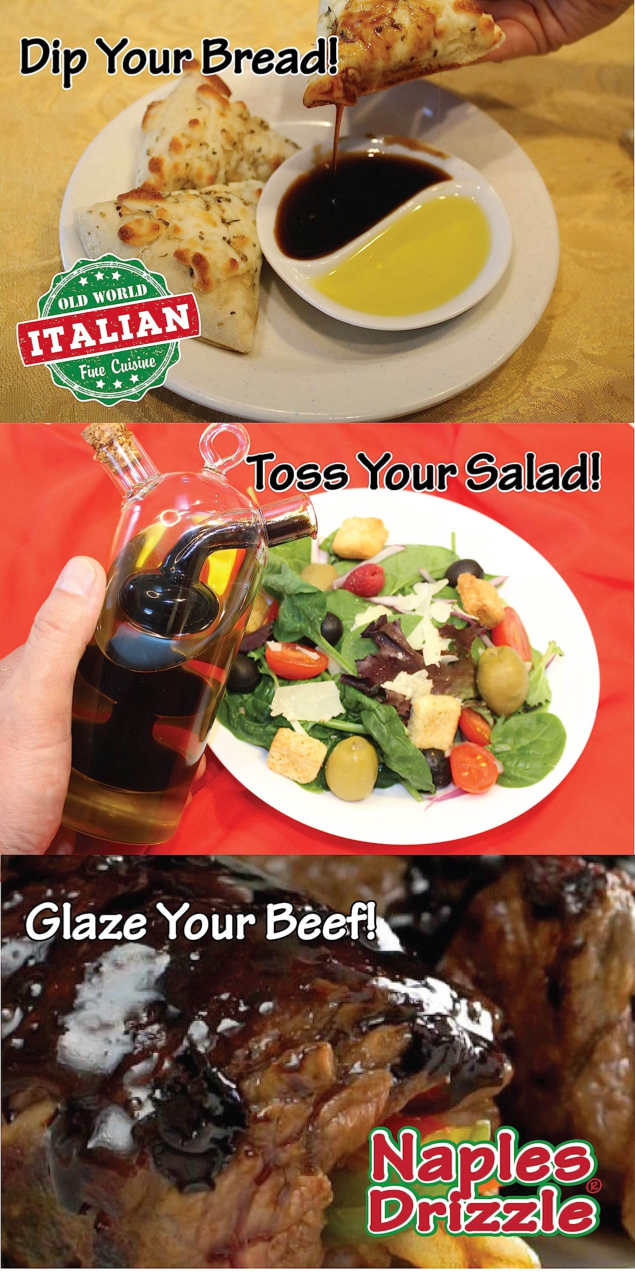 BORDEAUX CHERRY - Rich, Extra Thick Balsamic Vinegar REDUCTION, No Added Sugar or Thickeners, Better-Than-Glaze Balsamic Vinegar (Bordeaux Cherry)