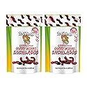La Helada Gummy Worms Bag 2 Pack - Dulces Enchilados - Spicy Gummy Worms - Chamoy Candy - Spicy Gummies - 2/12.4oz Bags