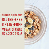 Wella Cereal Oatmeal Alternative, Gluten-Free Breakfast Hot Cereal, Grain-Free Paleo Organic Vegan High Protein Superfood, Plant-Based Non-GMO, Low in