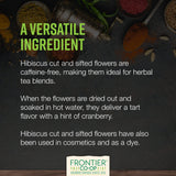 Frontier Co-op Organic Cut and Sifted Hibiscus Flowers 5.82oz