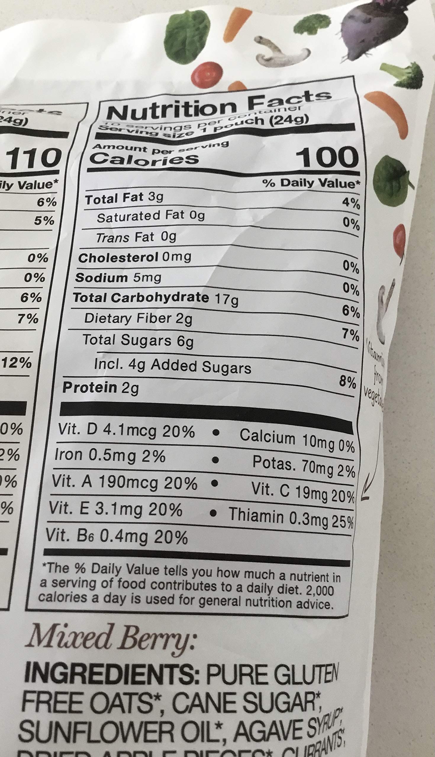 MadeGood Granola Minis Club Pack (20 ct, 0.85 oz. each); 10 Bags Chocolate Chip and 10 Bags Mixed Berry Granola Minis; Vegan, Gluten-Free