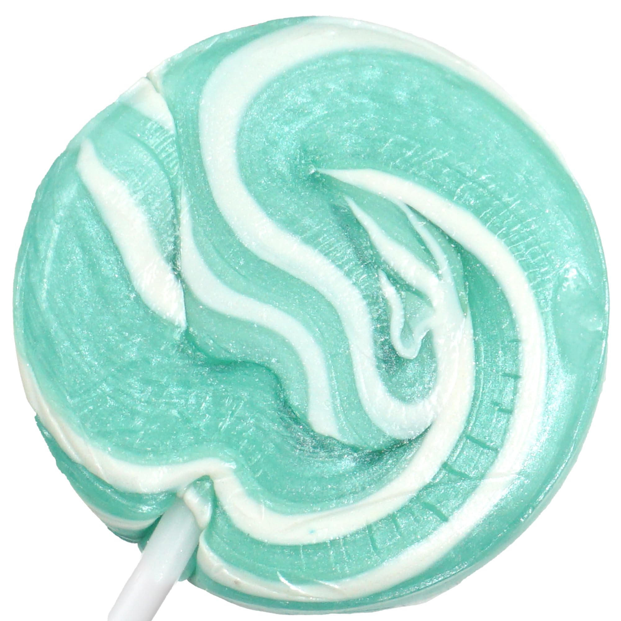 Aqua Light Blue Lollipops, 24 Pack, Blue Suckers, Blue Lollipops Individually Wrapped, Lollipop Suckers Bulk, The Hampton Popcorn & Candy Company