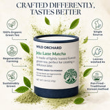 Wild Orchard Matcha Green for Lattes from Jeju Island - Premium Tea - 100% Regenerative Organic Certified - Premium Grade Matcha Green Tea Powder