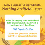 Simple Mills Organic Seed Crackers, Everything, Gluten Free, Flax Seed, Sunflower Seeds, Corn Free, Low-Calorie Snacks, Plant Based, Nutrient Dense