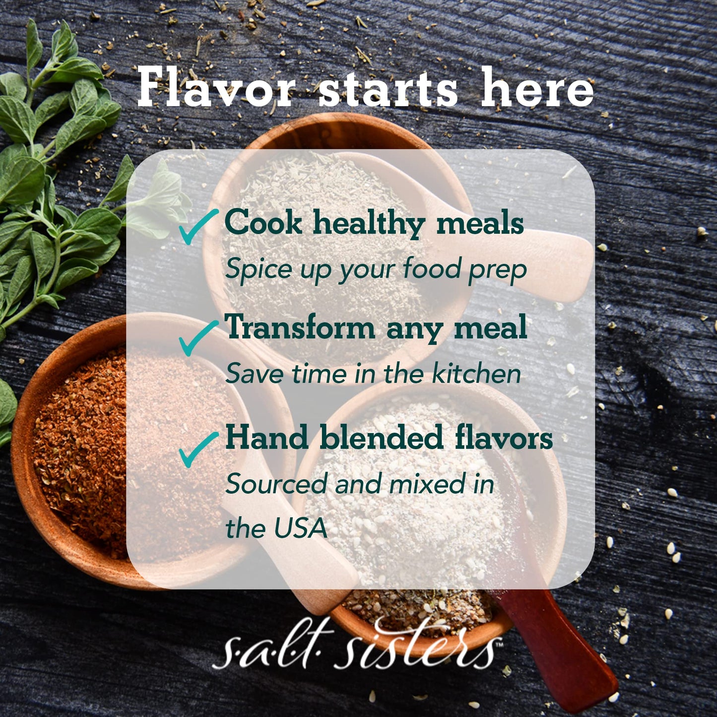 s.a.l.t sisters Charmane's Bread Dip - Value Size Bold Italian Herb & Spice Blend for Extra Virgin Olive Oil Dipping - Versatile Use for Rubs