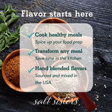 s.a.l.t sisters Charmane's Bread Dip - Value Size Bold Italian Herb & Spice Blend for Extra Virgin Olive Oil Dipping - Versatile Use for Rubs