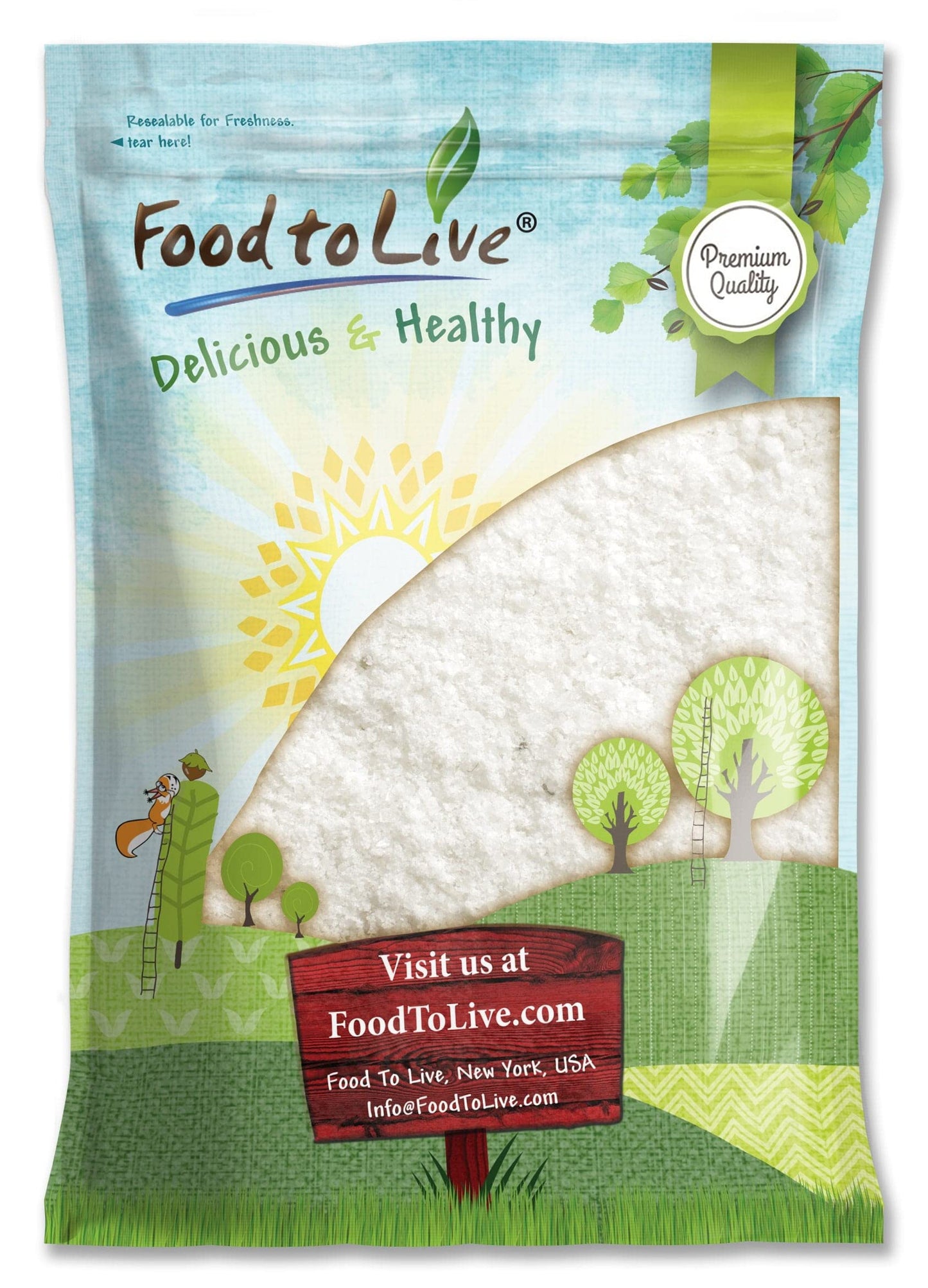 Food to Live Mediterranean Sea Salt, 12 Pounds - Coarse Grain, Pure Crystals, No Additives, No Preservatives, Vegan, Kosher. Rich Minerals.