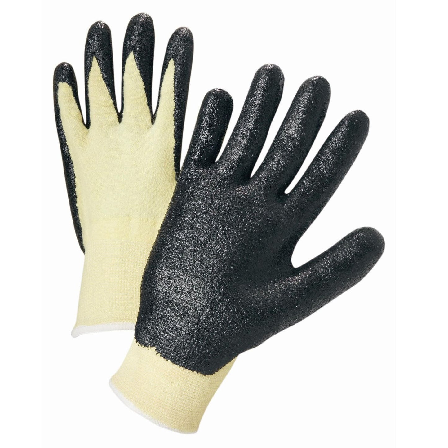 West Chester 713KSNF Nitrile Coated Gloves - XX-Large, Blended Dupont Kevlar Protective Wear Gloves, Knit Wrist