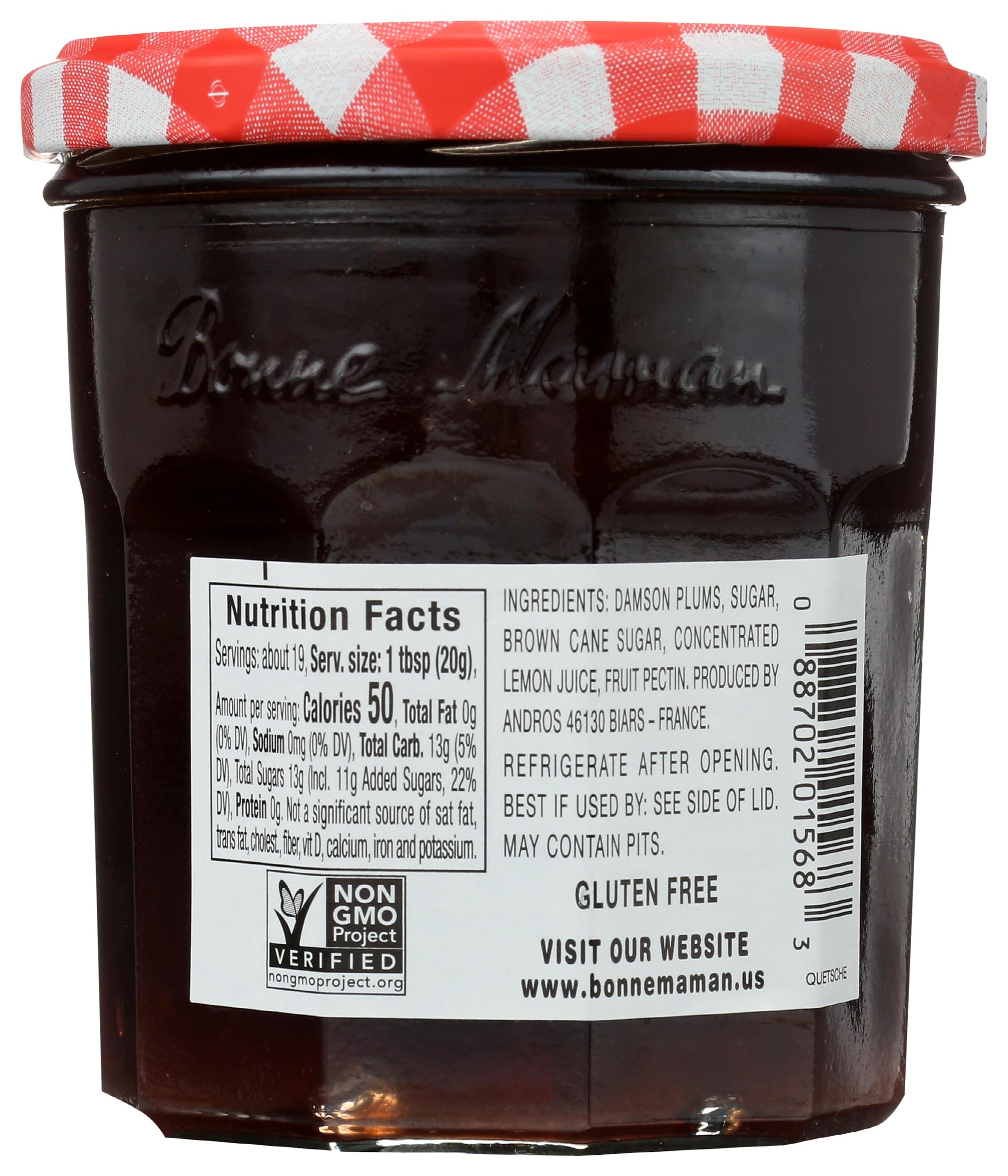 Bonne Maman, Preserves Damson Plum, 13 Ounce
