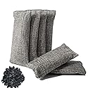 12 Packs Natural Air Purifying Bag, Shoe Deodorizer and Odor Eliminator, 100% Natural Activated Bamboo Charcoal Non-Toxic, (75g Each Pack)