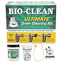 Bio-Clean Ultimate Drain Cleaning Kit Cleans Drains- Septic Tanks - Grease Traps All Natural and 100% Guaranteed No Caustic Chemicals! Removes fats