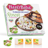 HazerBaba Finest Premium Turkish Delight Pistachio Candy, 7oz (Pack of 1)