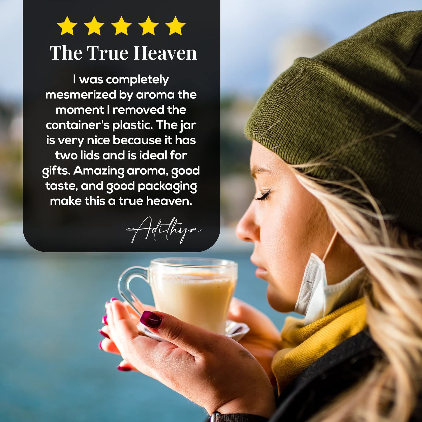 The Tea Heaven Masala Chai Tea Indian Loose Leaf Chai Tea with Whole Spices, Spiced Green Tea for Hot or Cold Brewing, 150 Grams (5.2 oz)
