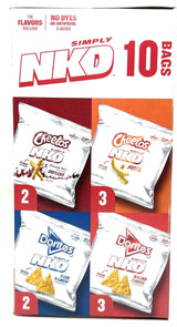 Simply NKD Chips Variety Snack Pack - No Dyes No Artificial Flavors - Doritos & Cheetos - 10 bags