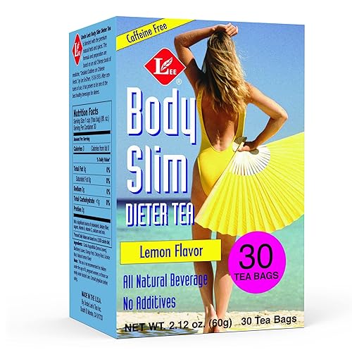 Uncle Lee's Tea Body Slim Tea Dieters Tea, Caffeine Free Chinese Herbal Tea with Senna Leaves and Natural Lemon Zest Flavor Tea Bags, 30 Tea Bags Per