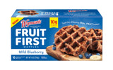 Wyman's Fruit First Waffles - Wild Blueberry (6 Boxes of 6 waffles) 36 Waffles
