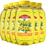 Pine-Sol Multi Surface Cleaner, 6 Pack, Concentrated Multi Purpose Cleaner and Degreaser for Kitchen and Bathroom, Makes 5 Gallons, Lemon Fresh Scent