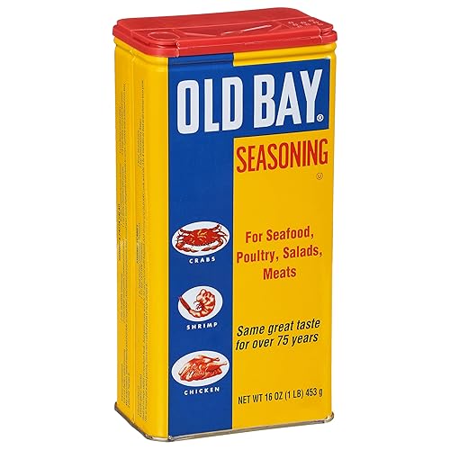 OLD BAY Seasoning, 16 oz - One 16 Ounce Fan-Favorite Tin Can of OLD BAY All-Purpose Seasoning with Unique Blend of 18 Spices and Herbs for Crabs