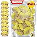 Bubs Banana Sweet Ovals. 1 POUND of Banana Toffee Caramel Soft & Chewy Swedish Candy, Marshmallow Gummy Hybrid. Vegan, Gluten and Gelatin Free Foam