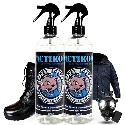DRT Soap Odor Eliminator for Active & Protective Gear - Pack of 2 (16oz) Instant Deodorizer Spray for K9 Equipment, Vests, Uniforms & More | Quick