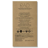 Rad Chocolate Vegan 85% Cacao Sea Salt Chocolate Maple Sugar | 3 pack | Certified Organic | Gluten & Soy Free Chocolate | Paleo Friendly