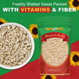 Raw Sunflower Seed Kernels by We Got Nuts - Premium Quality Kosher Shelled Sunflower Seeds - Natural & Healthy Fitness & Diet-Friendly Snack- Raw