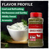 Eastanbul Dried Mint, 6.3oz, Dried Mint for Cooking, Peppermint Leaves, Perfect for Tea Loose Leaf, Peppermint Herb Seasoning,%100 Natural, Non-GMO