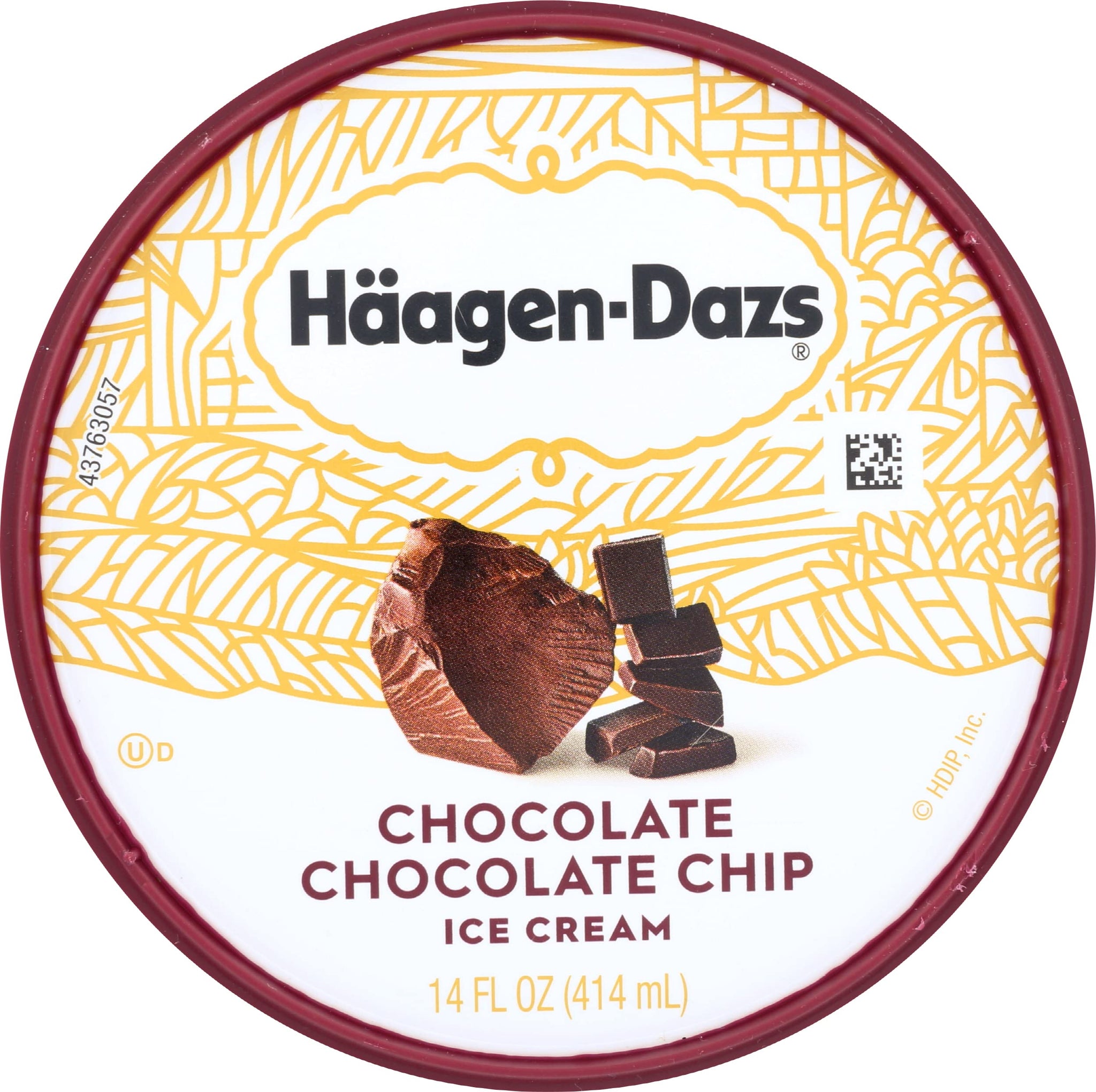 Haagen Dazs, Ice Cream Chocolate Chocolate Chip, 14 Ounce