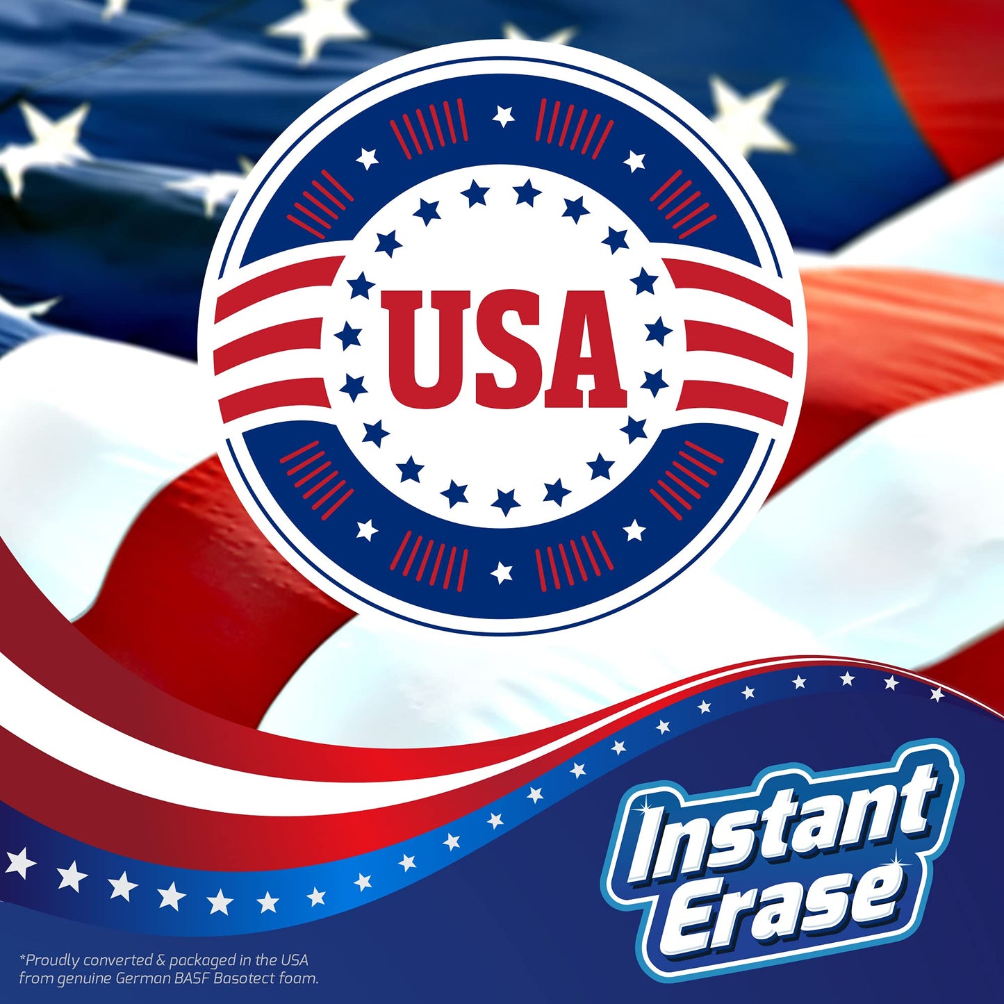 21 Pack Instant Erase XL Magic Cleaning Eraser Sponges - USA Converted and Packaged! Great for Bathtub, Floor Baseboard, and Walls. Multi-Surface