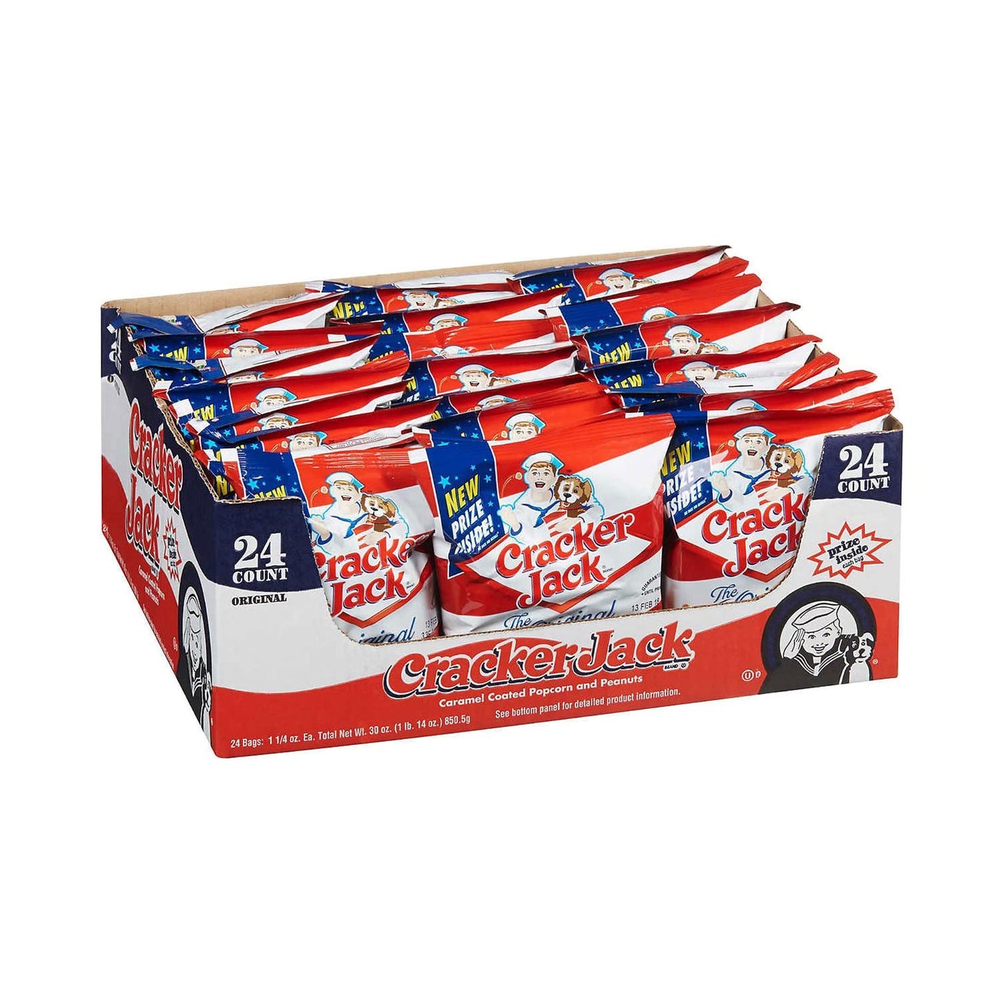 Cracker Jack (1.25 Oz, 24 Ct.) Wholesale, Cheap, Discount, Bulk (1 - Pack)