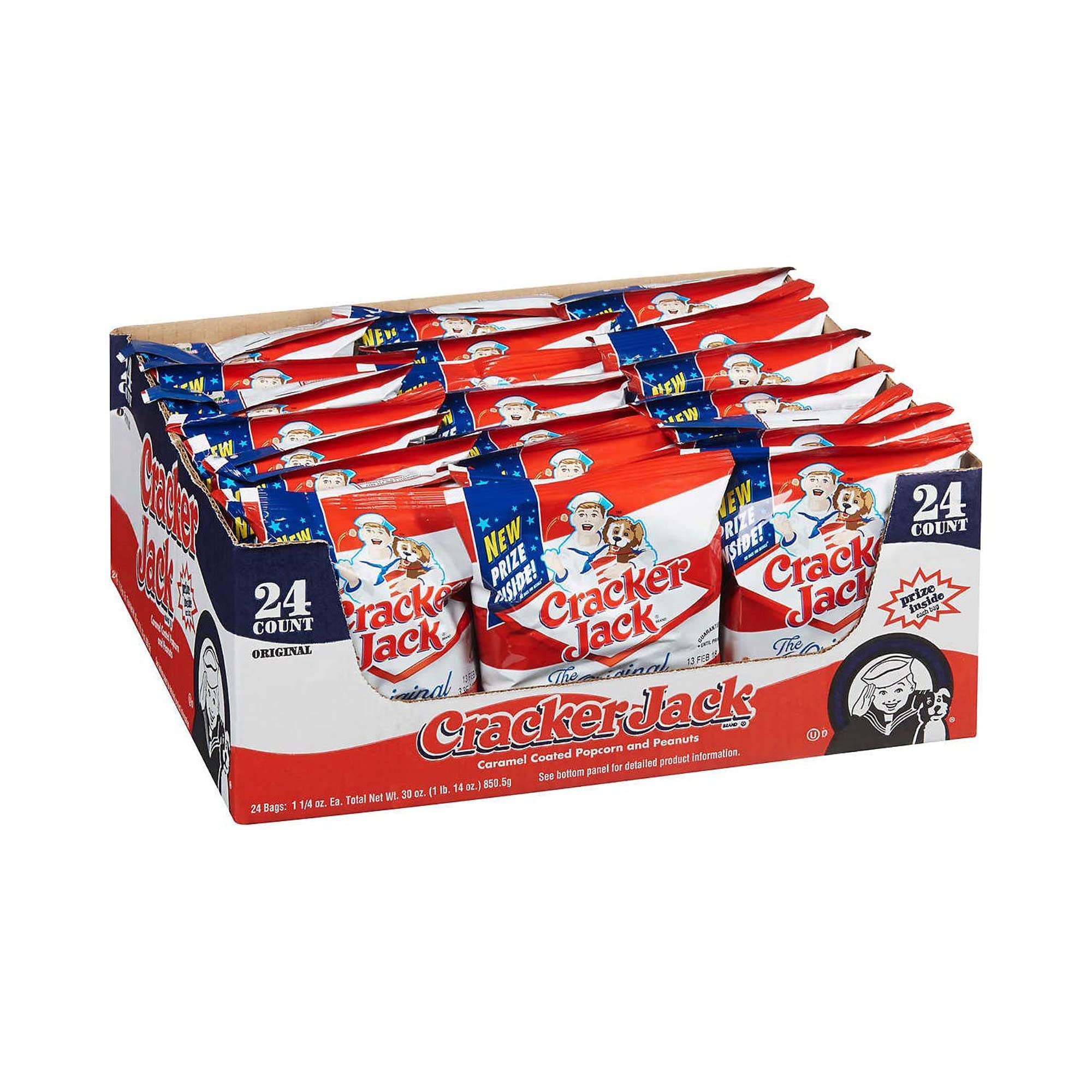 Cracker Jack (1.25 Oz, 24 Ct.) Wholesale, Cheap, Discount, Bulk (1 - Pack)