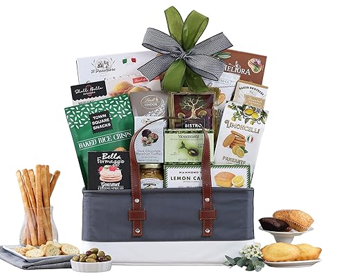 Wine Country Gift Baskets The Connoisseur Gourmet Gift Basket Food Gift Basket for Families College Students Appreciation Thank You Congratulations