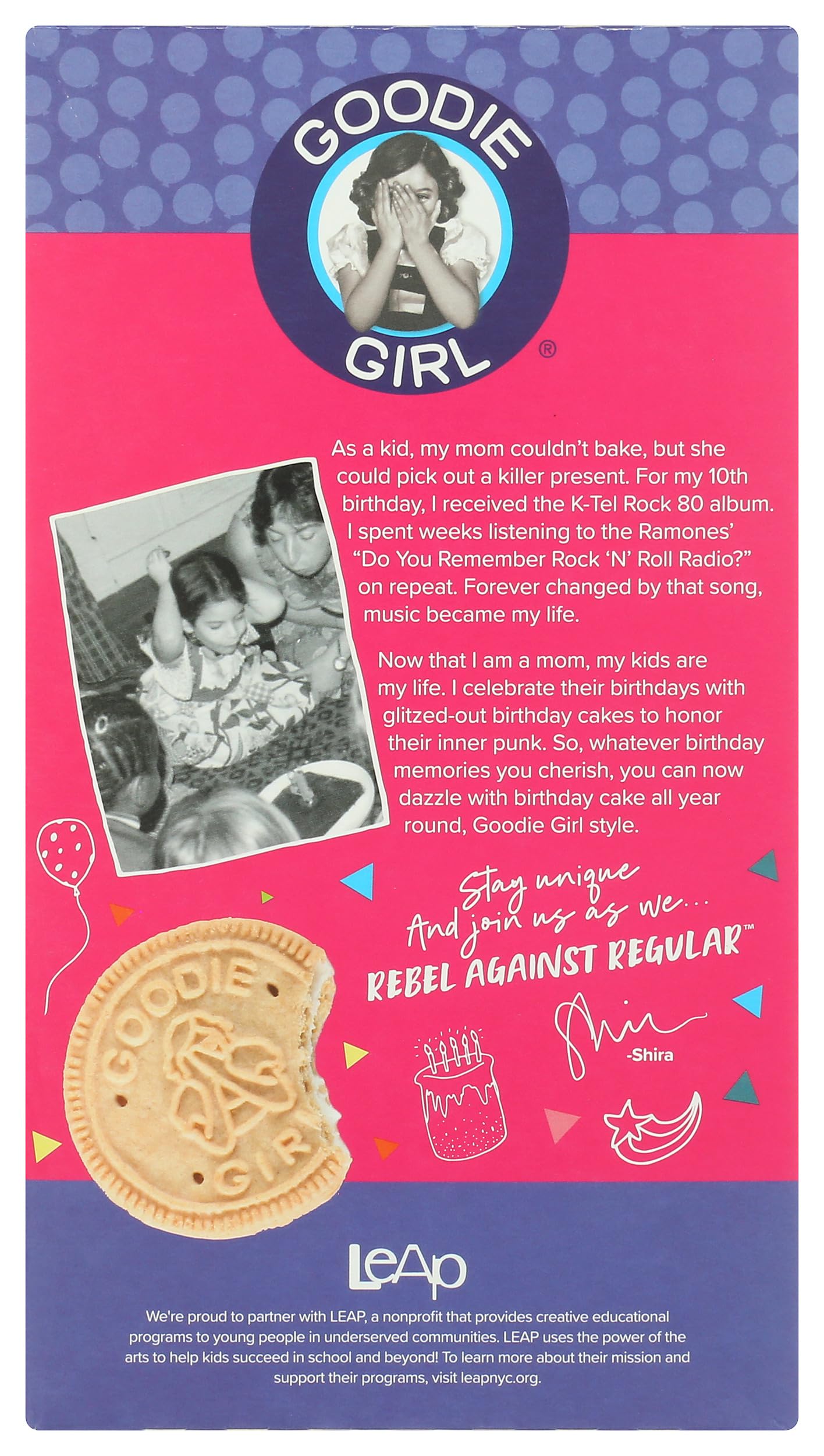 GOODIE GIRL Cookie Cr?®me Birthday Cake, 10.6 OZ