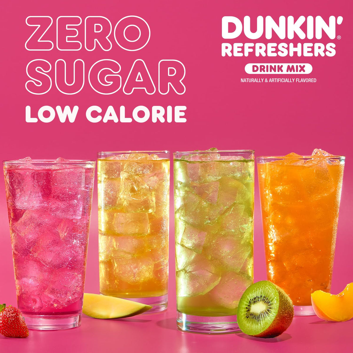 Singles To Go! Dunkin' Refreshers, Strawberry Dragonfruit Lemonade, 10 Ct