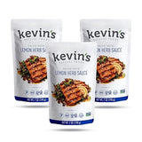 Kevin's Natural Foods Lemon Herb Sauce - Paleo Simmer Stir-Fry Sauce, Gluten Free, No Preservatives, Non-GMO - 3 Pack