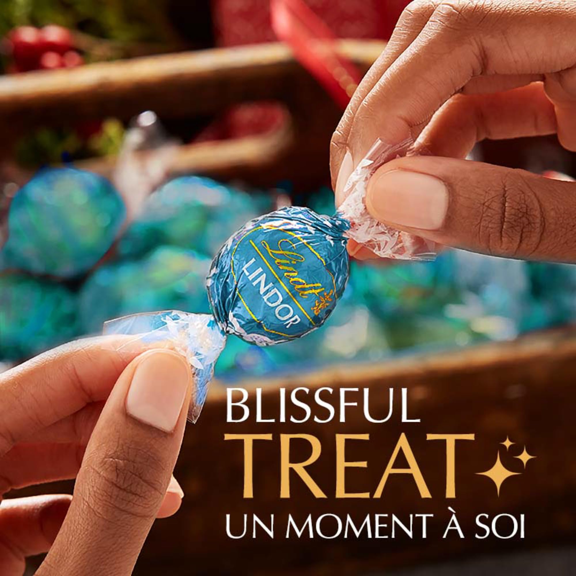 Lindt LINDOR Milk Caramel Sea Salt Chocolate Truffles, 150-Gram Bag