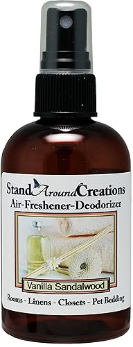 Concentrated Spray For Room/Linen/Room Deodorizer/Air Freshener - 4 fl oz - Scent - Vanilla Sandalwood: A beautiful combination of luscious rich