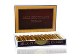 Gold Chocolate Cigars in a Fancy Cigar Box of 24 - Solid Premium Milk Chocolate Cigars