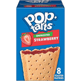 Pop-Tarts Toaster Pastries, Breakfast Foods, Kids Snacks, Unfrosted Strawberry, 13.5oz Box (8 Pop-Tarts)