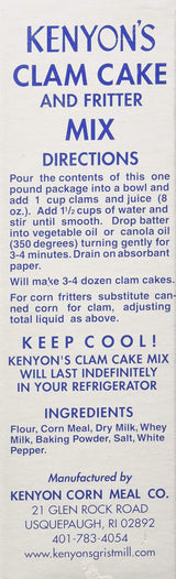 KENYON CORN MEAL COMPANY Clam Cake & Fritter Mix, 16 OZ