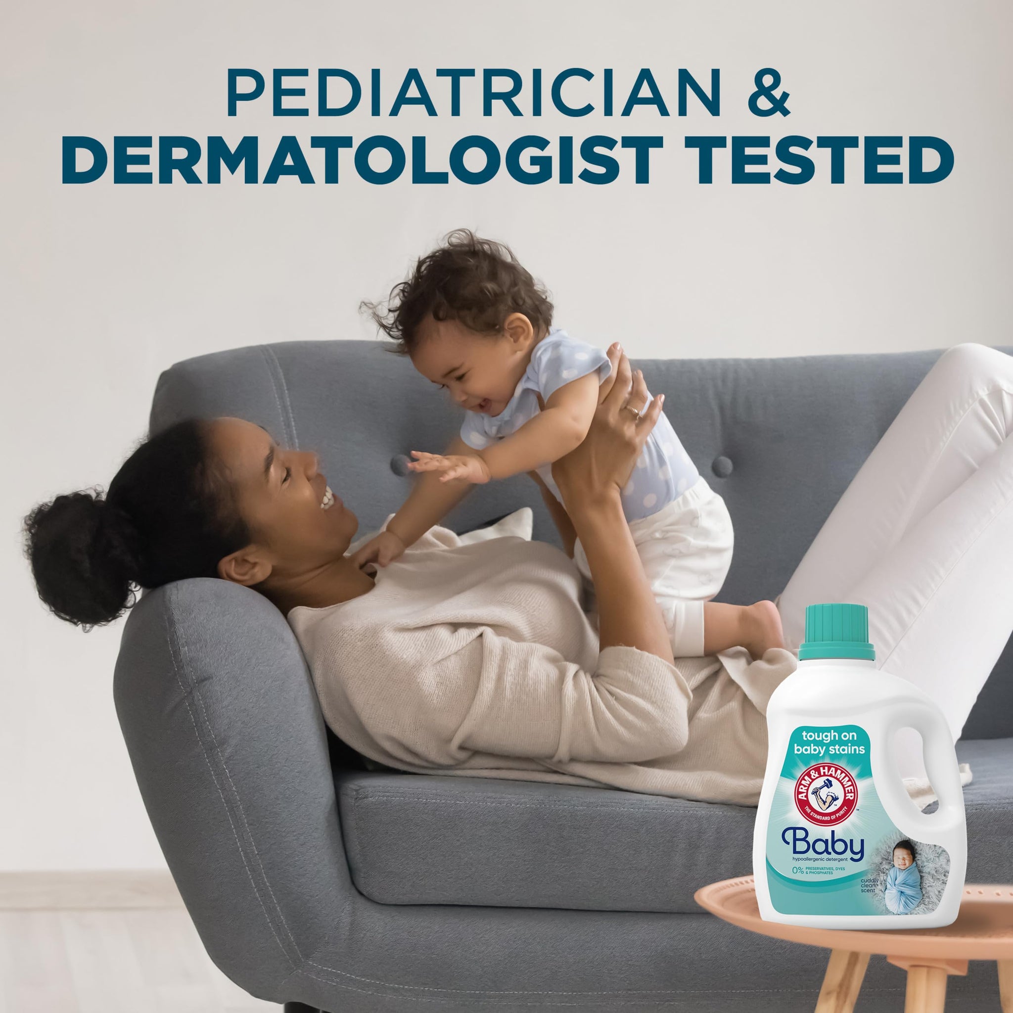 ARM & HAMMER Baby, 77 Loads Hypoallergenic Liquid Laundry Detergent, 100.5 fl oz